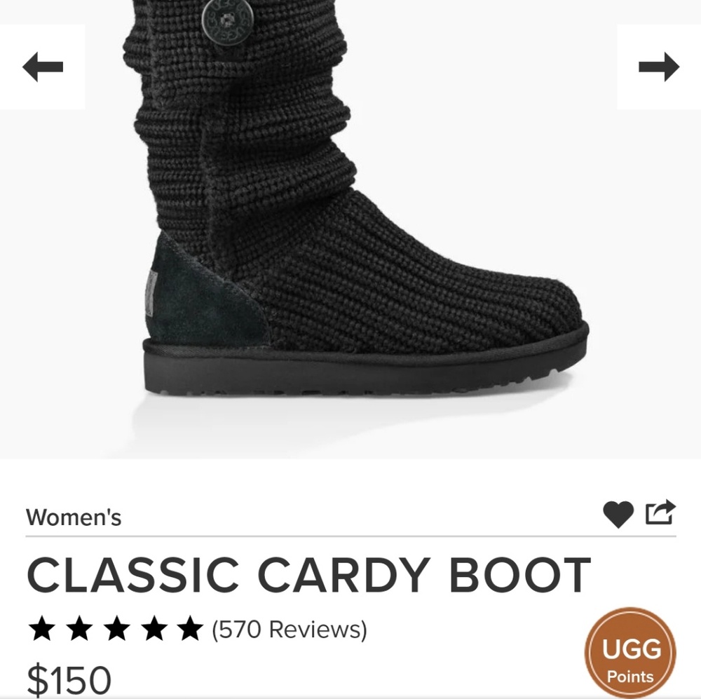 Size 8 Ugg Cardy Boot NWT